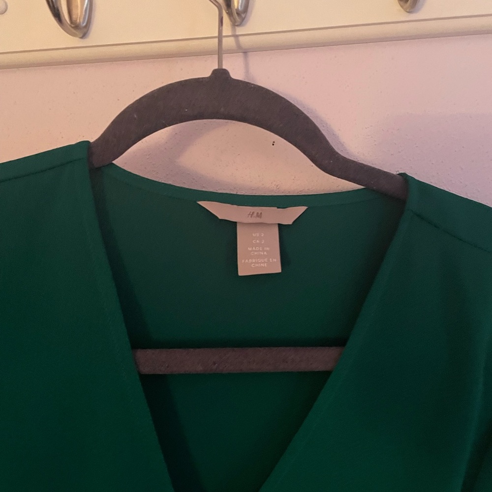 Dark Green H&M midi dress